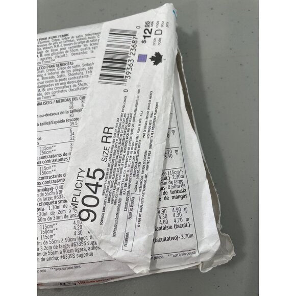 Simplicity 9045 Sewing Pattern Sizes 14-20 Bridgerton Regency Dress Retro NEW - Picture 3 of 6